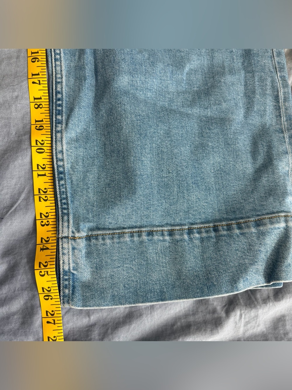 Everlane The Mariner Cropped Wide Leg Jean Blue Size 30 High Rise Sailor Coastal - Picture 8 of 8